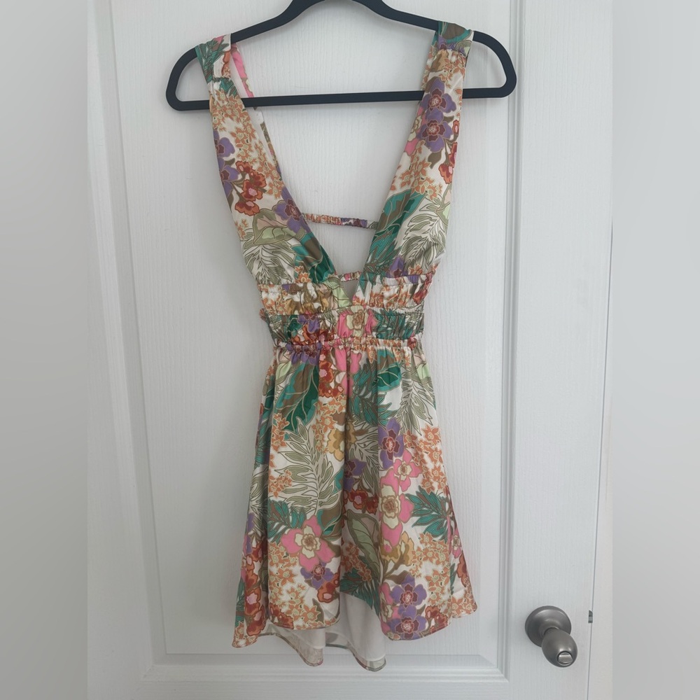 Beginning Boutique Multicolor Floral Women’s Dress